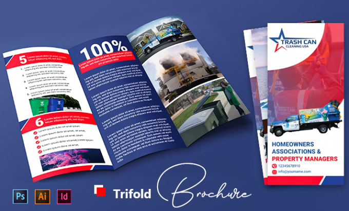 Gig Preview - Build a trifold bifold brochure, leaflet, postcard design for you