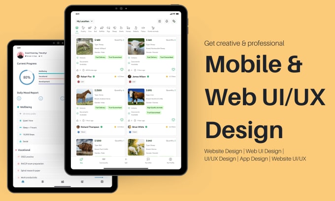 Gig Preview - Do creative and professional mobile app ui ux or website design on figma