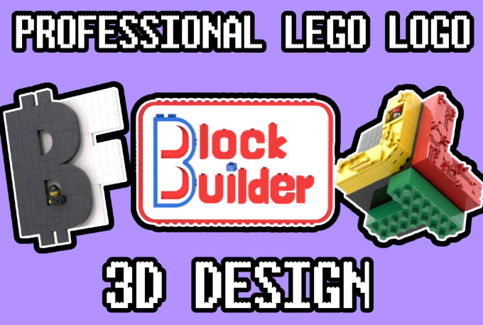 Gig Preview - Design a lego 3d logo for your company