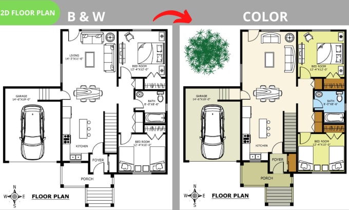 Gig Preview - Draw architectural 2d floor plan in autocad