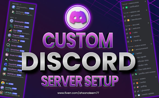 Gig Preview - Set up and customize your discord server perfectly