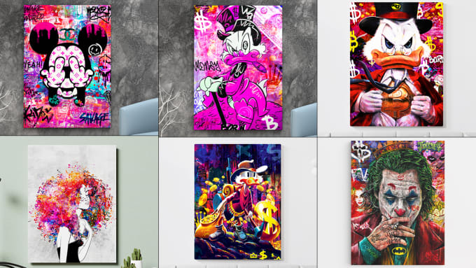 Gig Preview - Create an amazing canvas wall art similar to ikonick canvas design