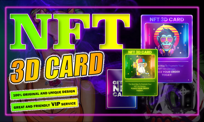 Gig Preview - Do eye catching 3d parallax nft trading card