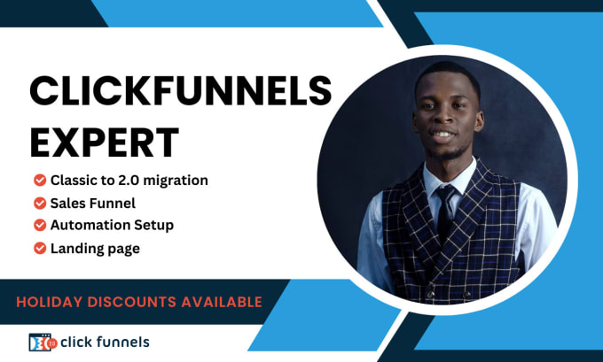 Gig Preview - Design your clickfunnels sales funnel, landing page and websites on click funnel