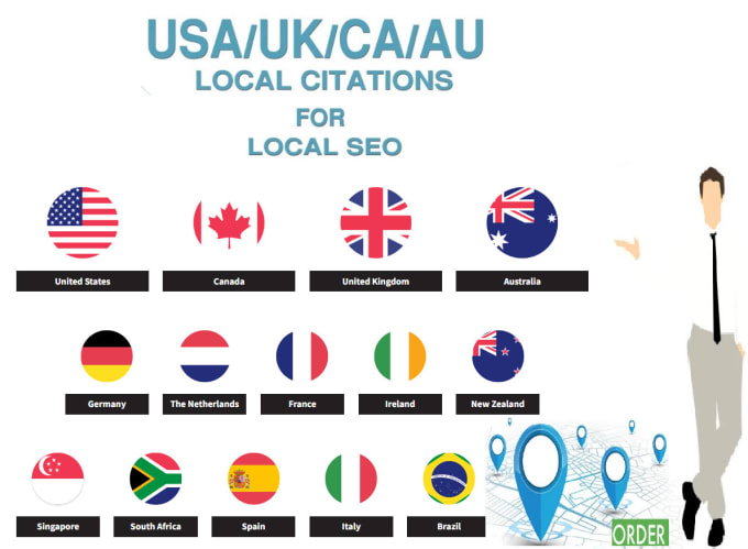 Gig Preview - Do manual 300 local citations australia, UK, canada, USA, india, spain