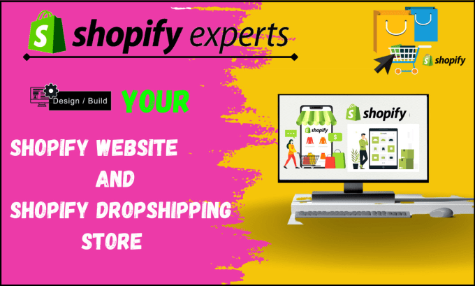 Gig Preview - Design your shopify dropshipping store or shopify website