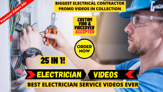 Gig Preview - Make electrician or electrical contractor explainer video ad