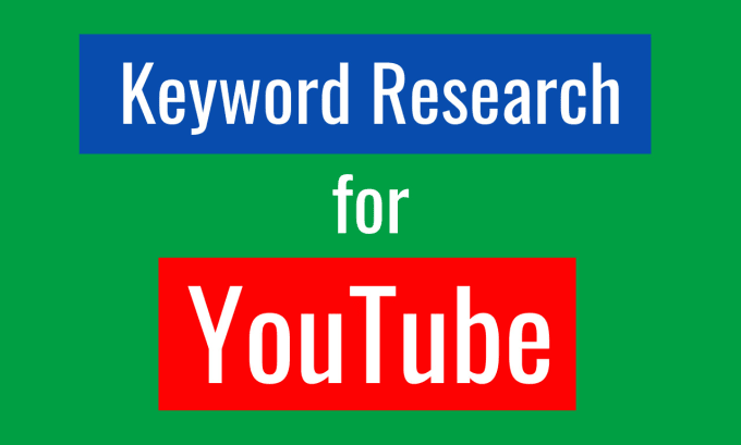 Gig Preview - Do keyword research for your youtube video to boost ranking