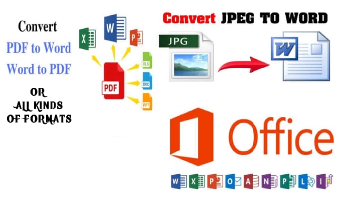 Gig Preview - Convert PDF to word, excel, png, jpg, ppt or any format