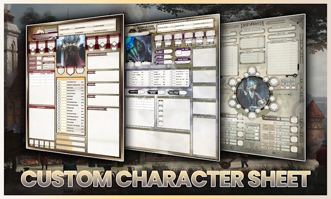 Gig Preview - Create an amazing character sheet for any rpg