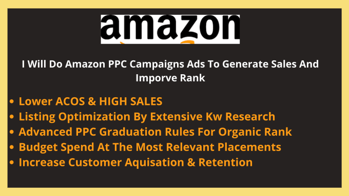 Gig Preview - Setup amazon PPC campaign ads management and optimization