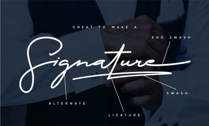 Gig Preview - Design hand drawn signature logo for your business