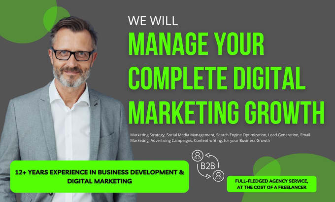 Gig Preview - Be your digital marketing manager to grow your business