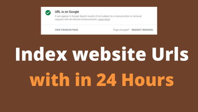 Gig Preview - Index your website urls and fix all google indexing issues