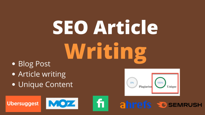 Gig Preview - Write SEO article and blog