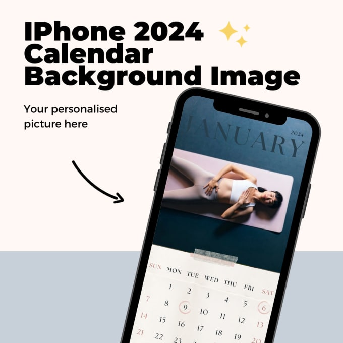 Gig Preview - Create a personalised 2024 phone calendar background cover