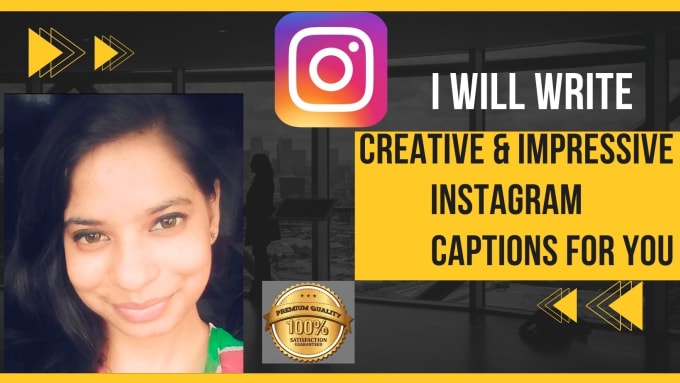 Gig Preview - Write creative and impressive instagram captions for you