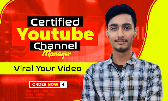 Gig Preview - Be your youtube channel manager for monetization