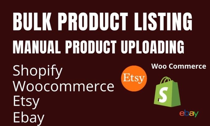 Gig Preview - Do bulk shopify product listing, product uploading