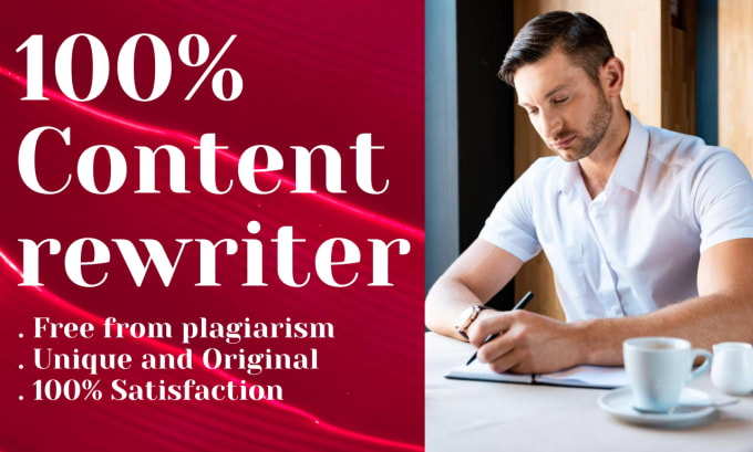 Gig Preview - Rewrite 1000 words blog, article or doc to original and plagiarism free content