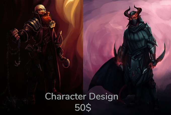 Gig Preview - Create any dnd   character design or concept art for your game