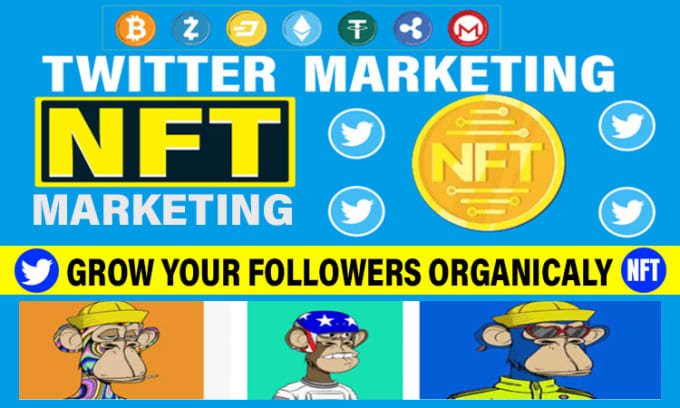 Gig Preview - Do super fast organic nft twitter growth, promotion, and marketing