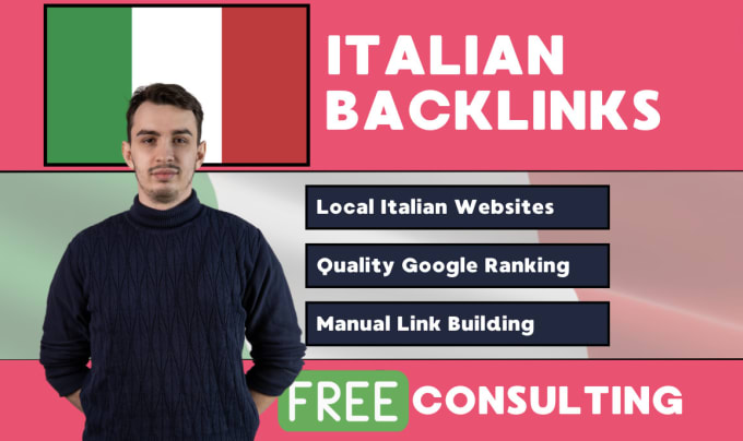 Gig Preview - Our agency will high quality italian backlinks for italy SEO with guarantee