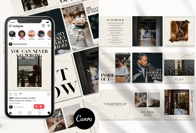 Gig Preview - Design canva templates for instagram feed and social media