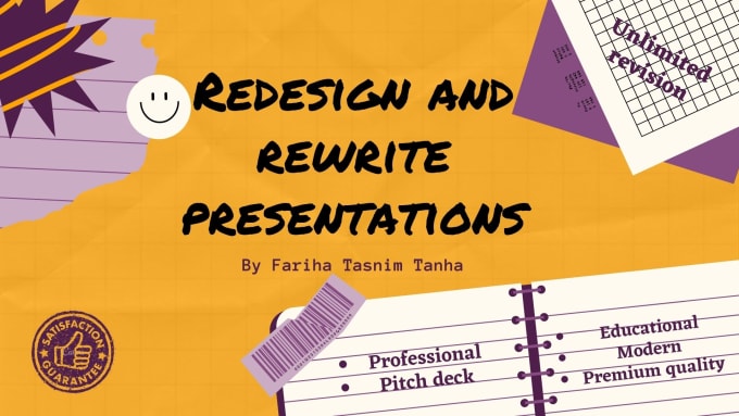 Gig Preview - Redesign and rewrite your existing powerpoint presentation