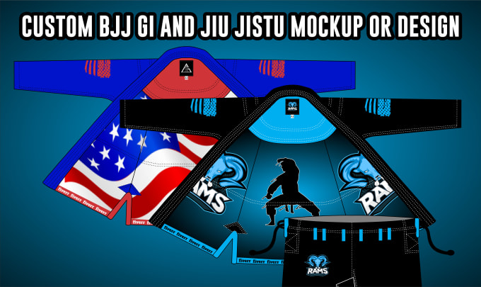 Gig Preview - Design jiu jitsu suites or martial art uniforms mockup