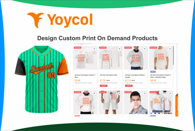 Gig Preview - Layout all over print sublimation custom jersey yoycol