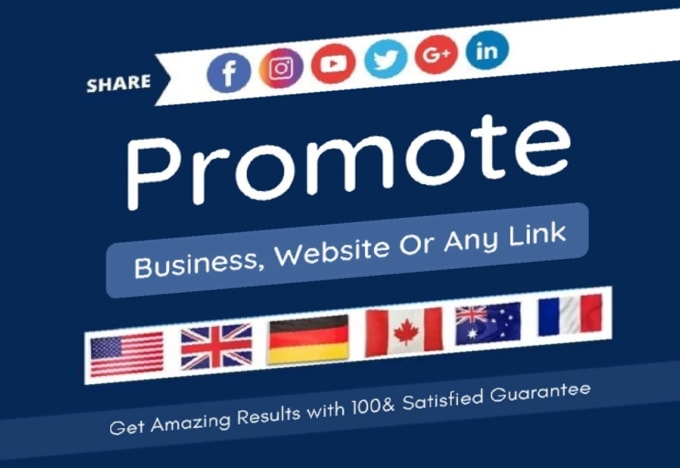 Gig Preview - Promote your business, website or any link in USA, UK, canada, europe  area