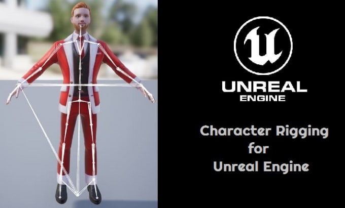 Gig Preview - Do character rigging for unreal engine 5 and 4 epic skeleton