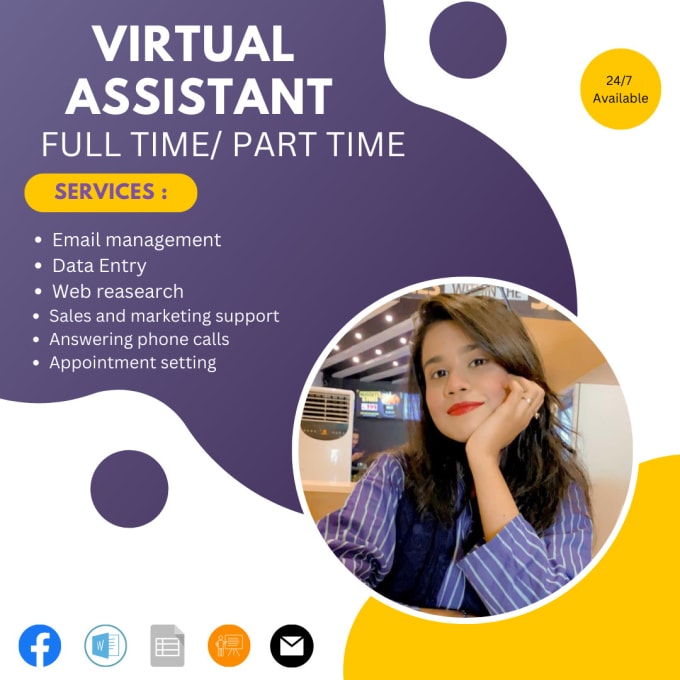 Gig Preview - Be your best virtual assistant for your new business