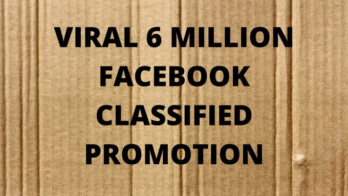 Gig Preview - Do 4 weeks website promotion to 6 million usa facebook classified fans