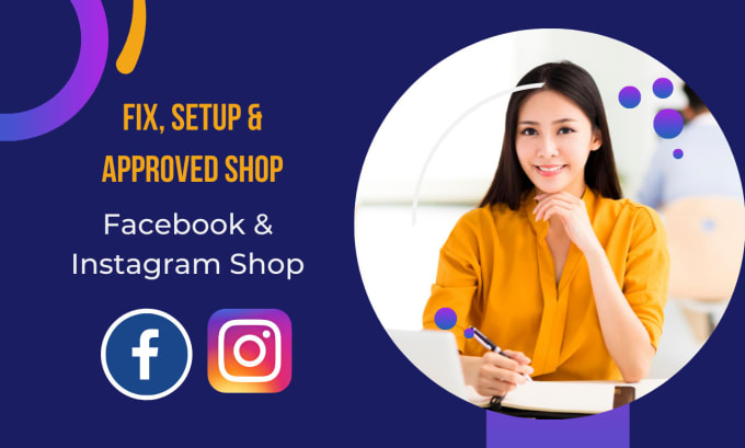 Gig Preview - Setup facebook shop, instagram shop and sync with shopify, wix, woocommerce