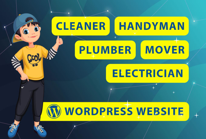 Gig Preview - Build a cleaning service website, plumber, handyman, electrician website