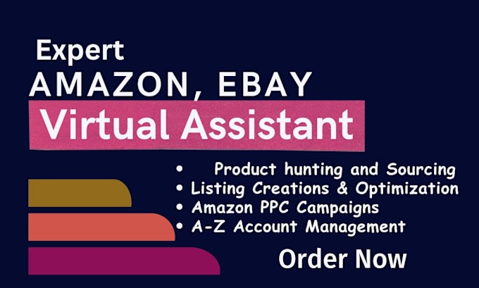 Gig Preview - Be your expert amazon ebay, virtual assistant