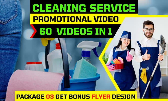 Gig Preview - Do cleaning service video or house cleaning service video