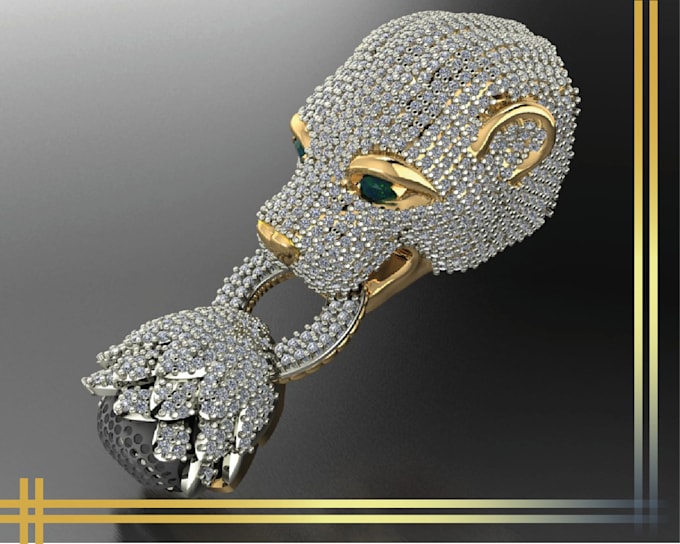 Gig Preview - Create high quality  jewelry 3d model for printing