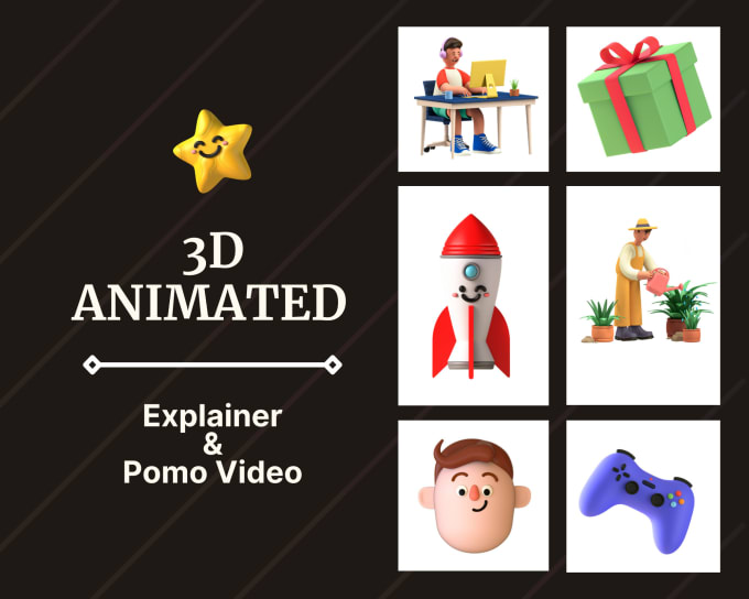 Gig Preview - Create 3d animated promo and explainer video