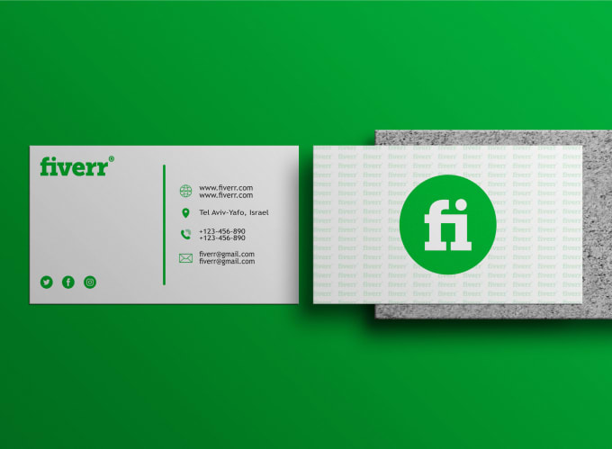 Gig Preview - Create an amazing and unique business card in 12h