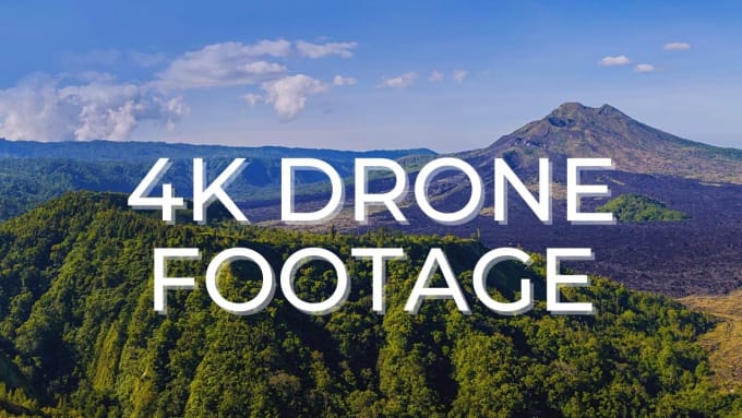 Gig Preview - Provide copyright free 4k drone footage with music