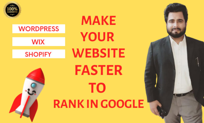 Gig Preview - Do speed optimization for wix, shopify wordpress  websites to load fast