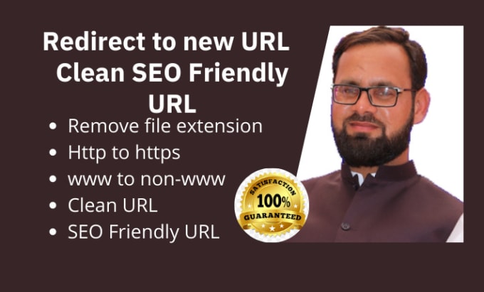 Gig Preview - Do 301 redirect to new URL, http to https, www to nonwww, SEO friendly urls