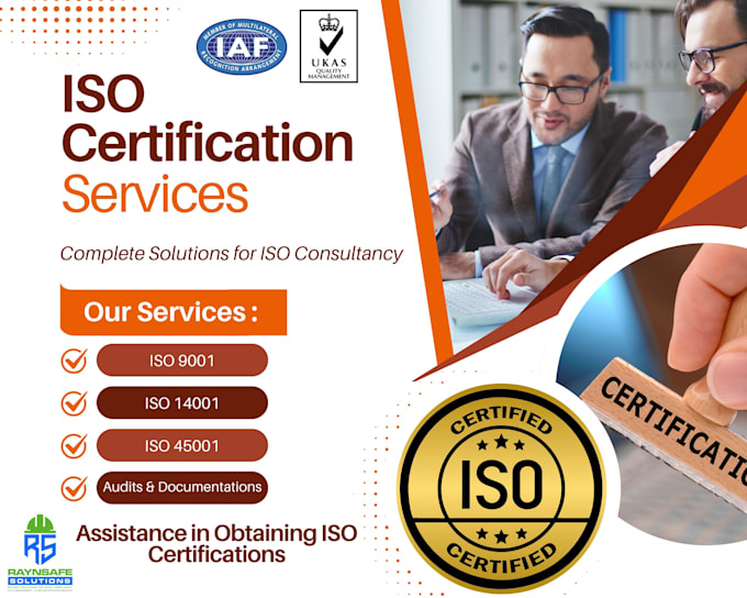 Gig Preview - Assist in obtaining iso 9001, 14001, 45001, 27001, and 50001 certification