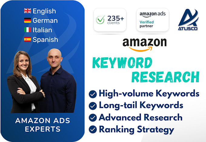 Gig Preview - Do a keyword research for your amazon listing