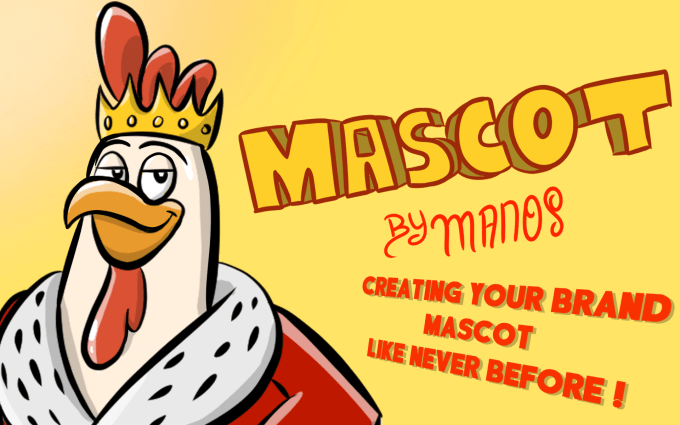 Gig Preview - Draw you great custom mascot and logo  for your brand