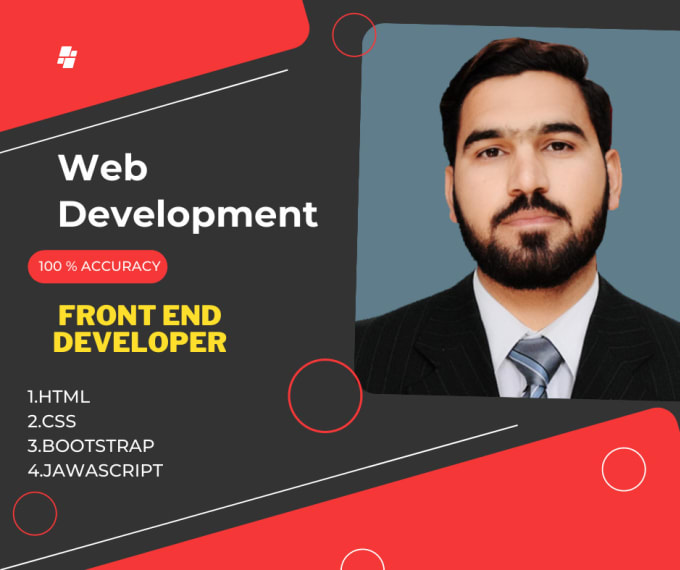 Gig Preview - Be your front end developer in HTML,CSS and jawascript