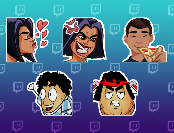 Gig Preview - Create custom twitch emotes and badges